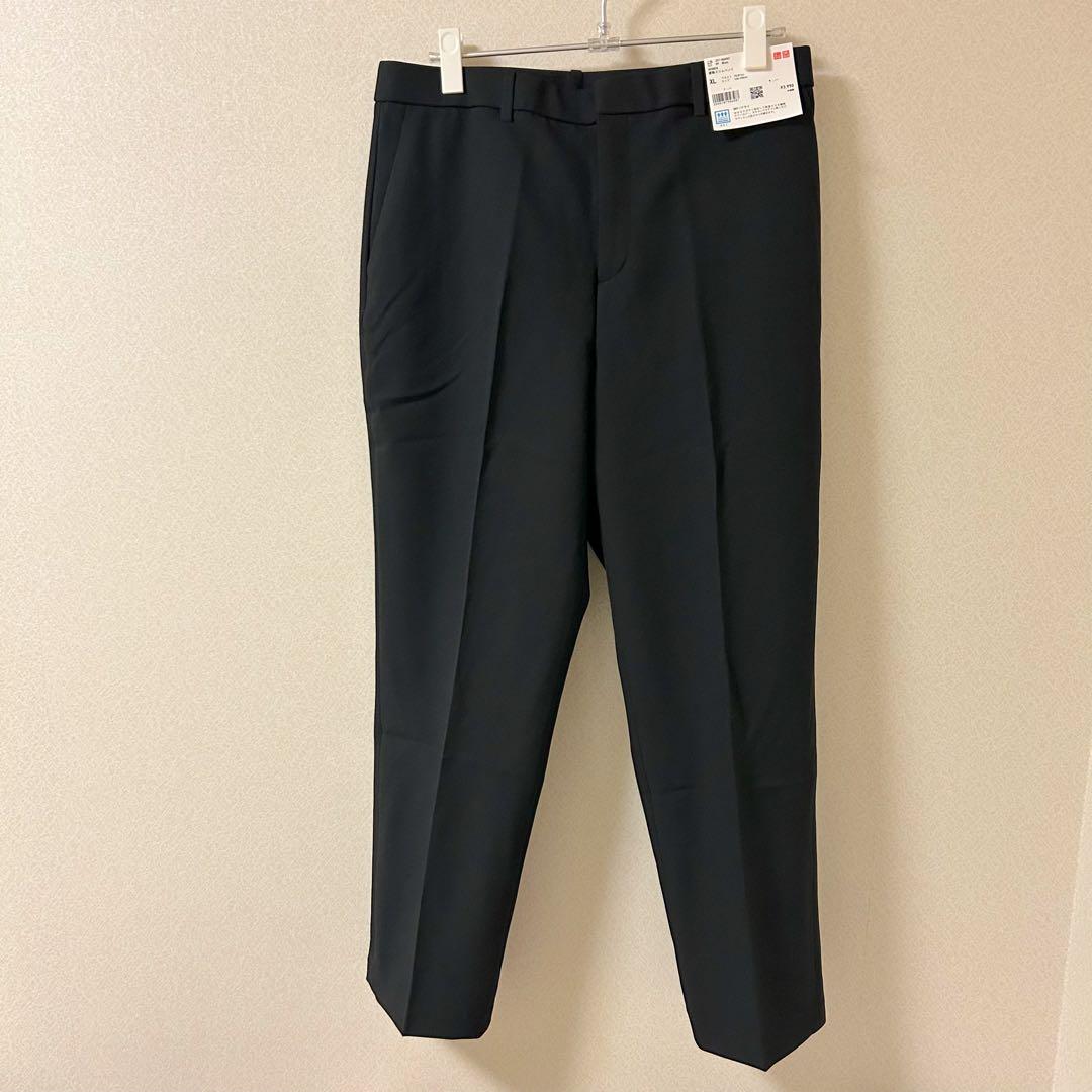 新品 ユニクロ 感動ジャケット 感動スリムパンツ XL ブラック セットアップ