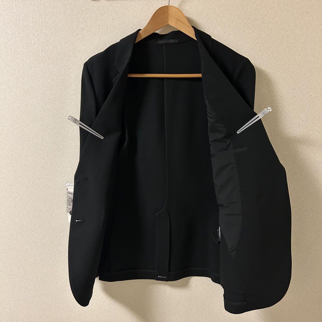 新品 ユニクロ 感動ジャケット 感動スリムパンツ XL ブラック セットアップ