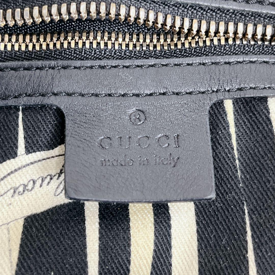 希少 GUCCI 黒 GG柄 スタッズ ワンショルダー バッグ Y2K - メルカリ