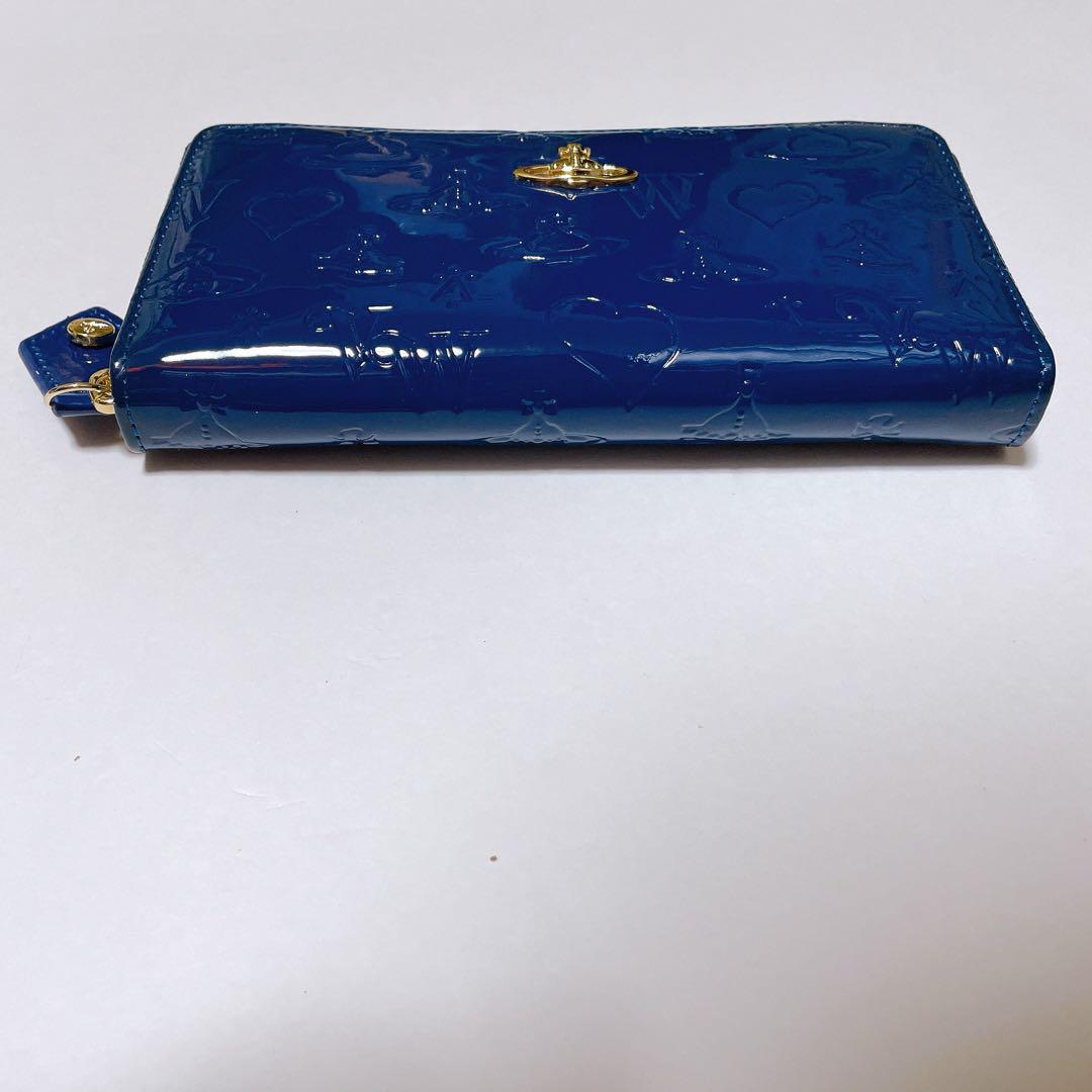 新品⭐︎Vivienne Westwood 55VV310長財布 エナメルブルー 新品⭐︎Vivienne Westwood 55VV310長財布 エナメルブルー