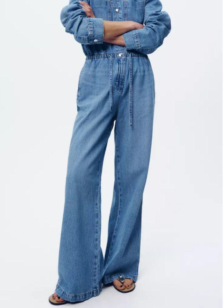 ZARA 新品未使用 デニム ジャンプスーツ M - メルカリ