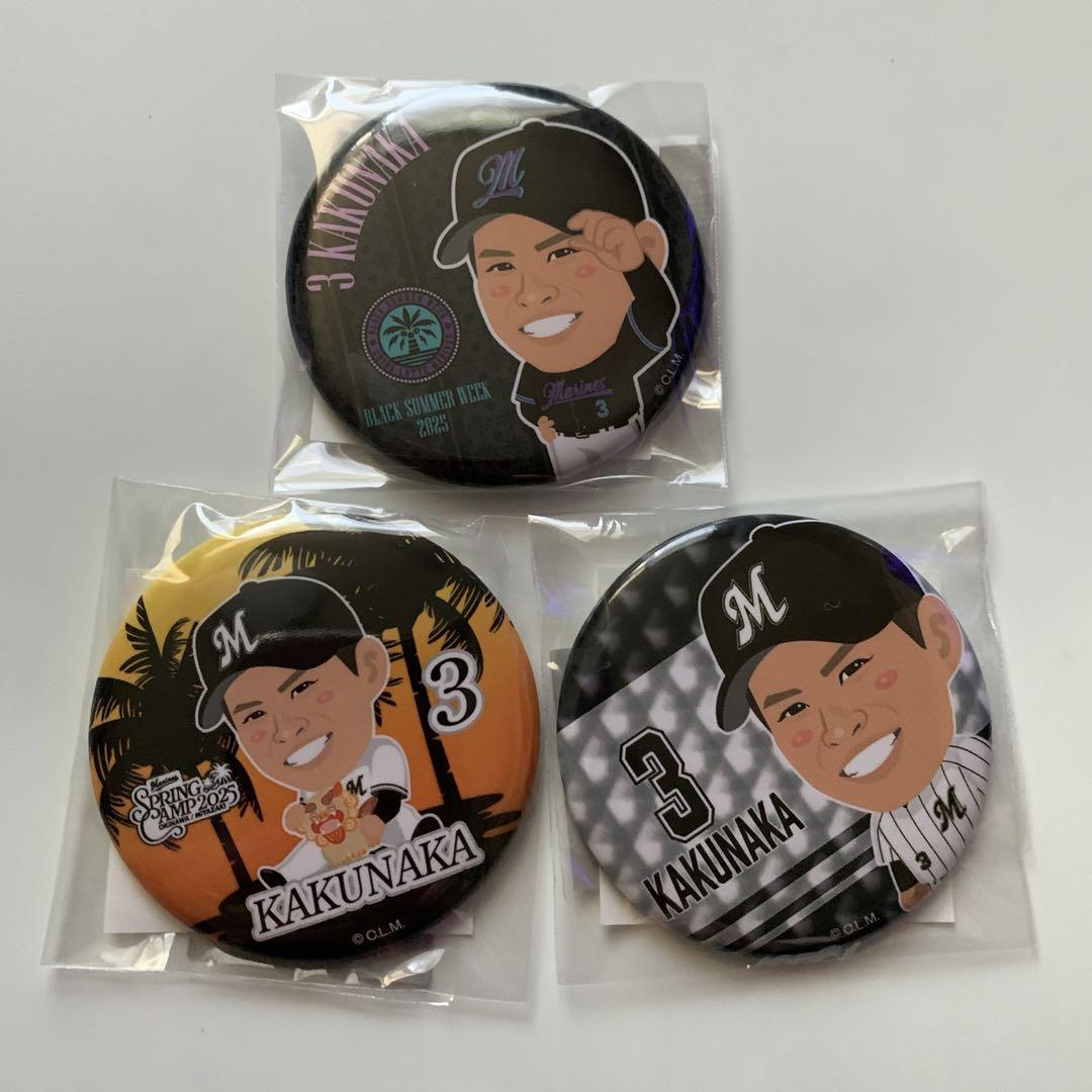 千葉ロッテマリーンズ　角中勝也　マリーンズガチャ　モバガチャ　缶バッジ　グッズ 千葉ロッテマリーンズ 角中勝也 マリーンズガチャ モバガチャ 缶