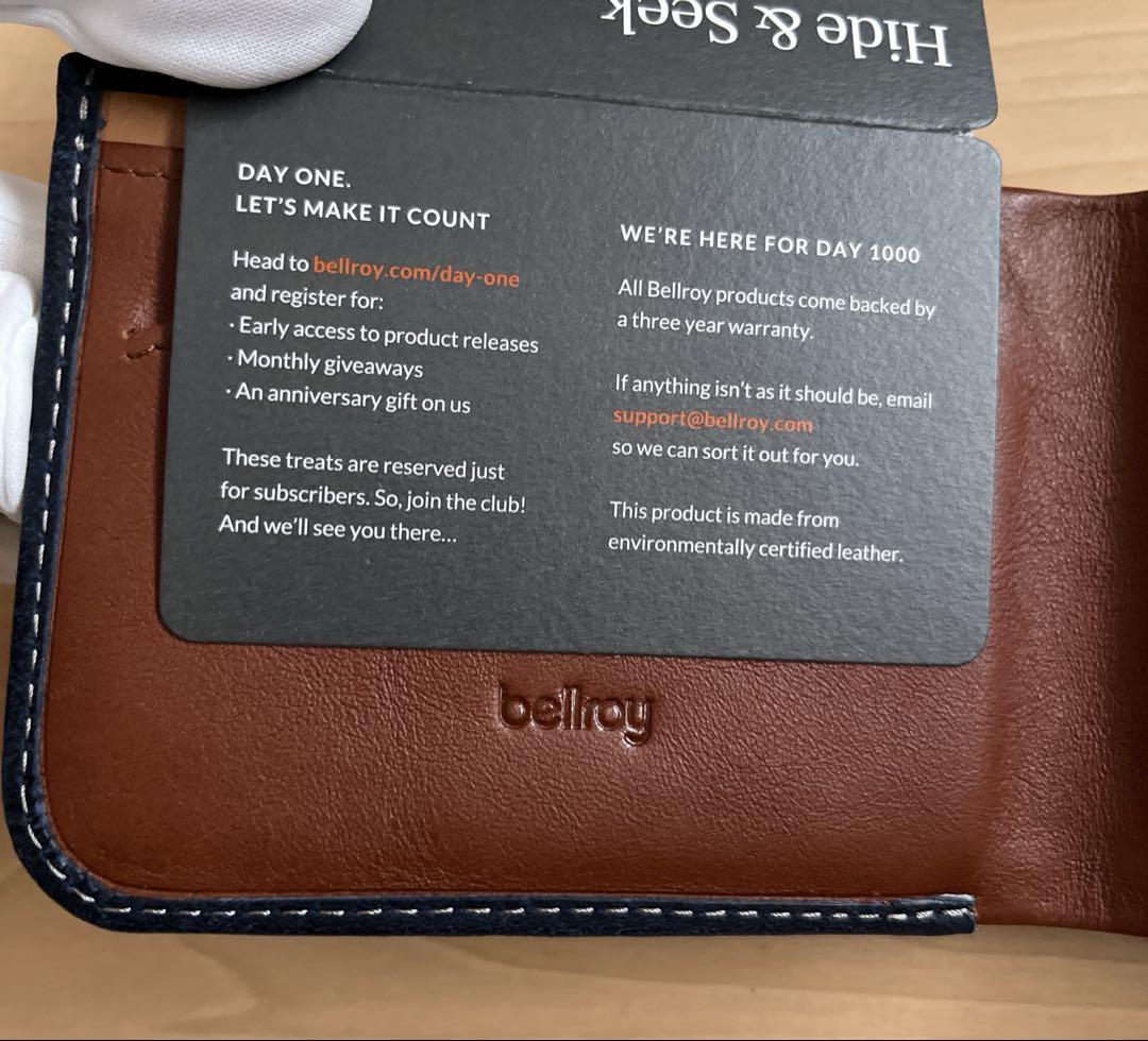 bellroy ベルロイ 財布 二つ折り 本革財布 ミニ財布 (未使用品)