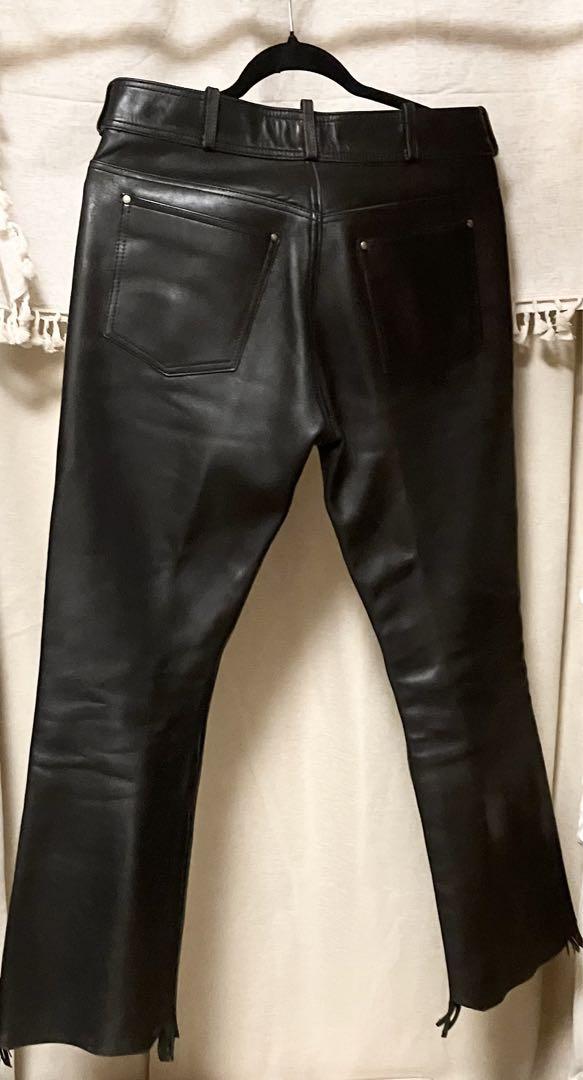 牛革パンツ 30インチ ハーレーダビッドソン 黒