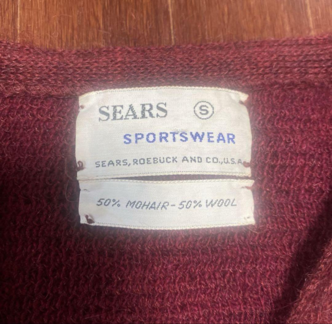 60s sears モヘアカーディガン　毛長