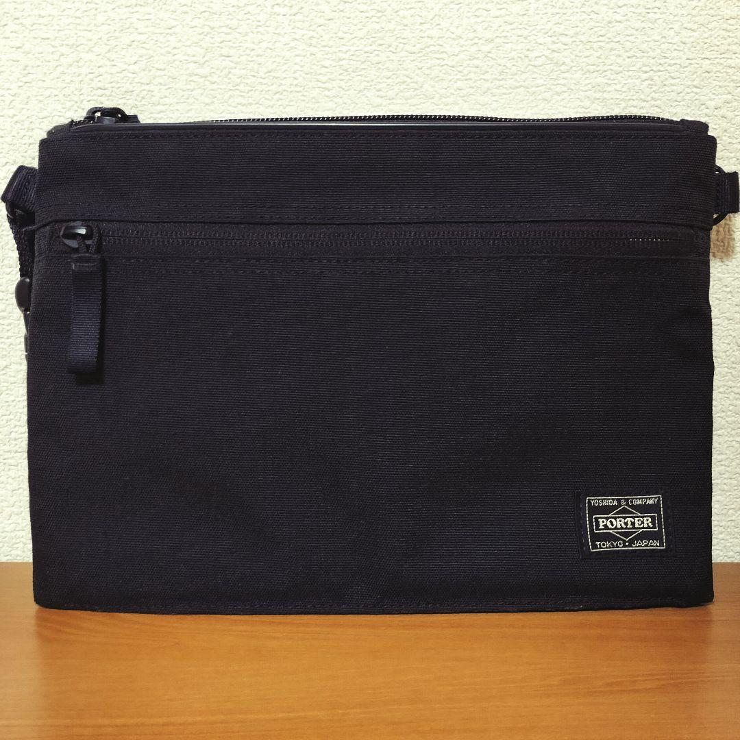 喜ばれる誕生日プレゼント ✨美品✨ 黒 サコッシュ ハイブリッド ポーター HYBRID PORTER バッグ