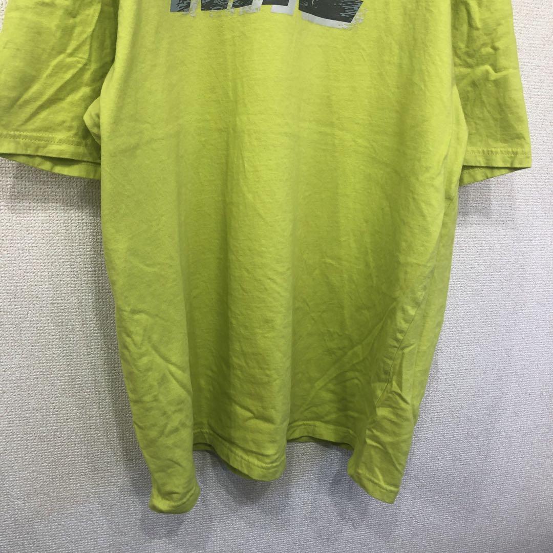 ナイキ　tシャツ ロゴ　ライムグリーン　アメリカ古着　 XL 729