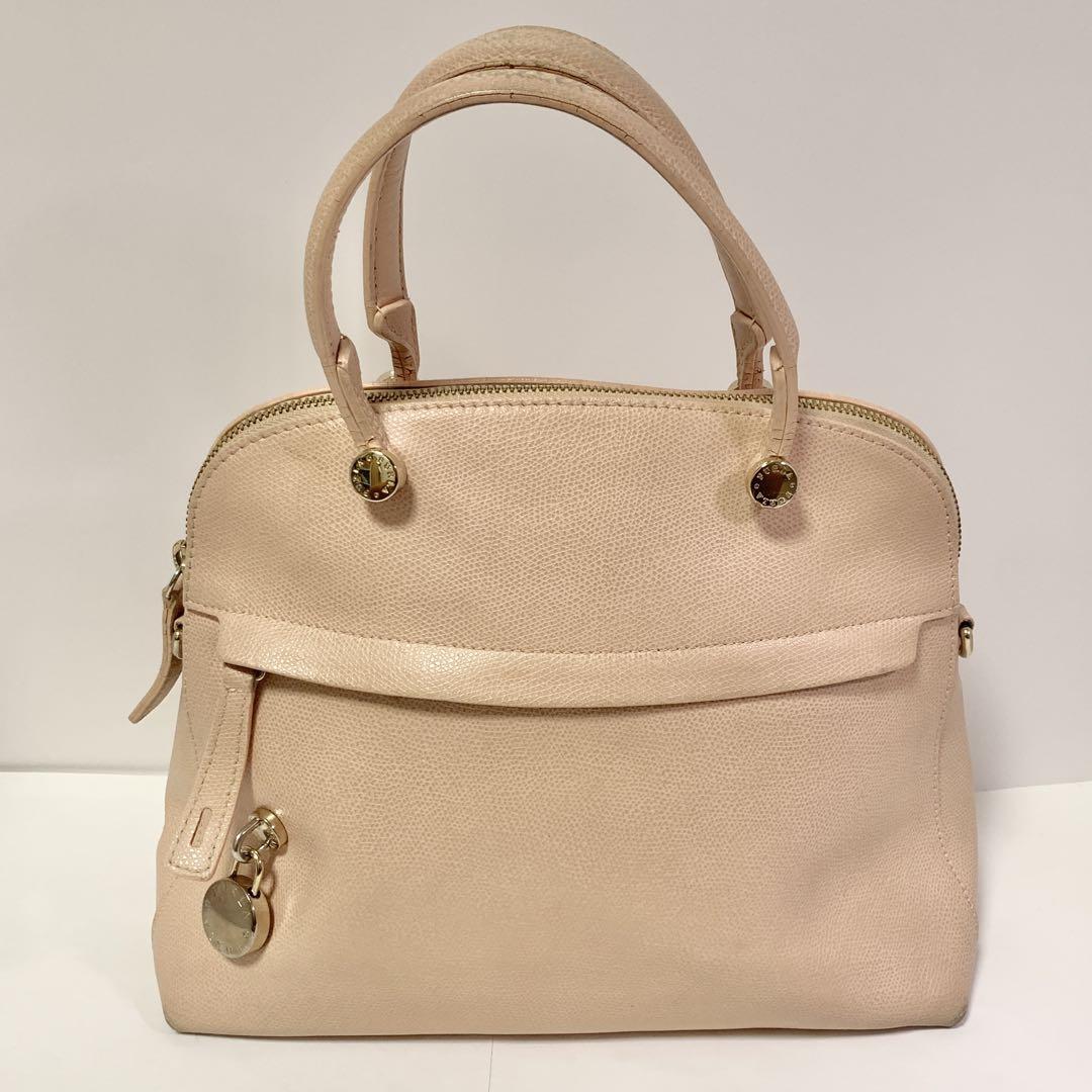 FURLA フルラ 2WAYバッグ パイパー G6865 ピンクベージュ レザー