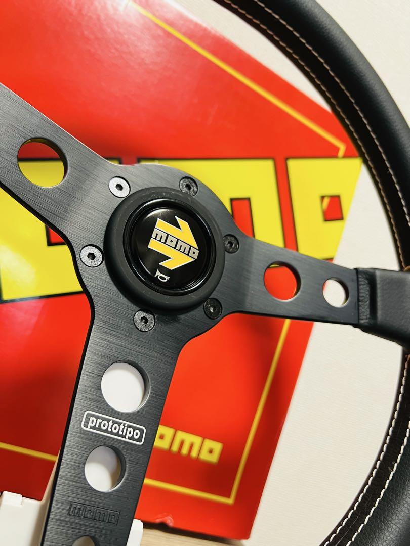 【大特価セール】MOMO （モモ）プロトティーポ ステアリング モモ ブラック
