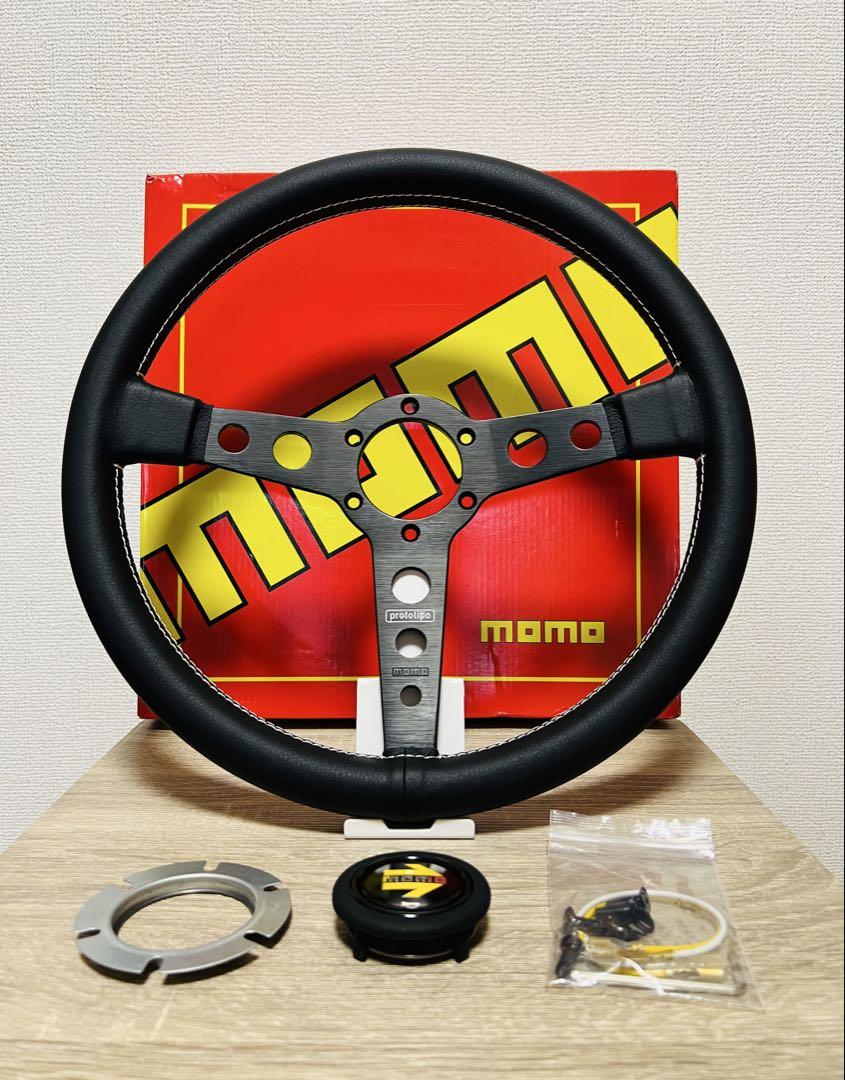 【大特価セール】MOMO （モモ）プロトティーポ ステアリング モモ ブラック