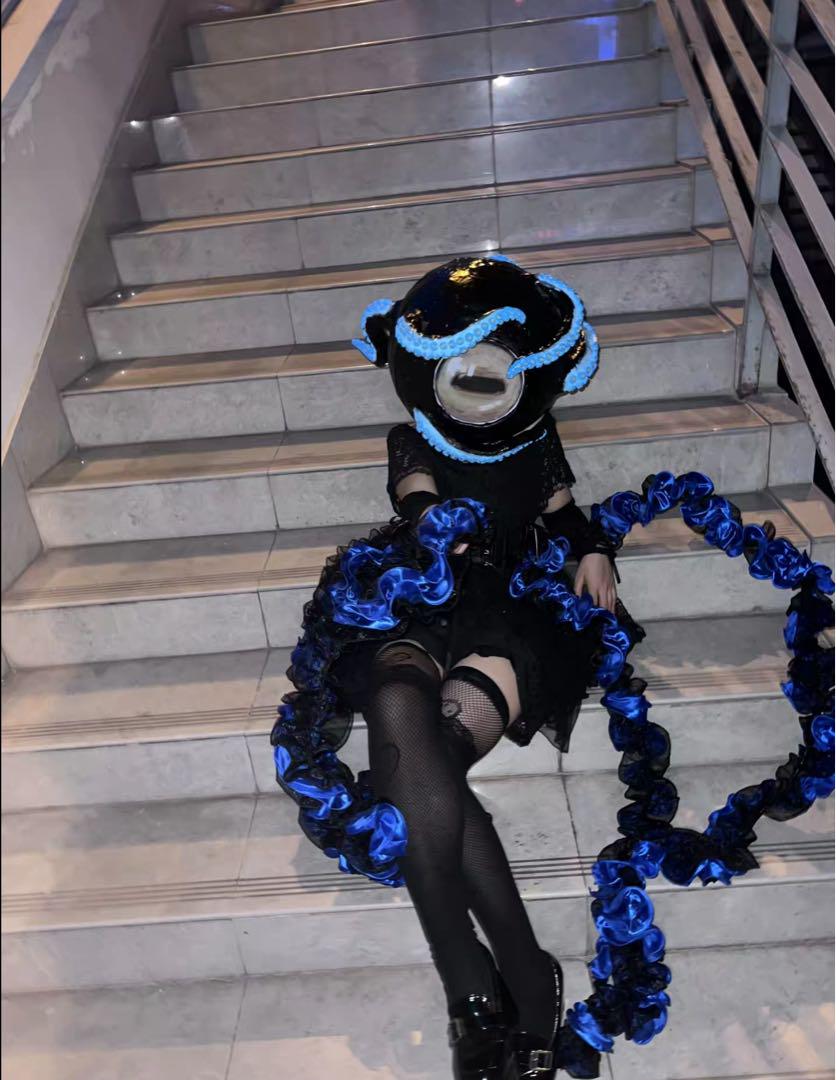 クルル系アイボール 即納 全頭マスク コスプレ 着ぐるみ kigurumi