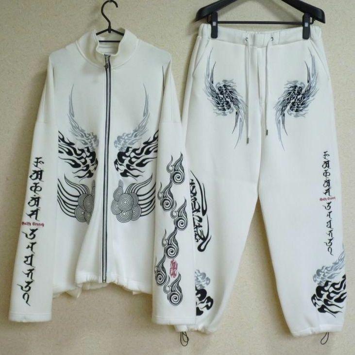 値下げ不可　GALFY　ガルフィー　トラックジャケット　セットアップ　白　上下L