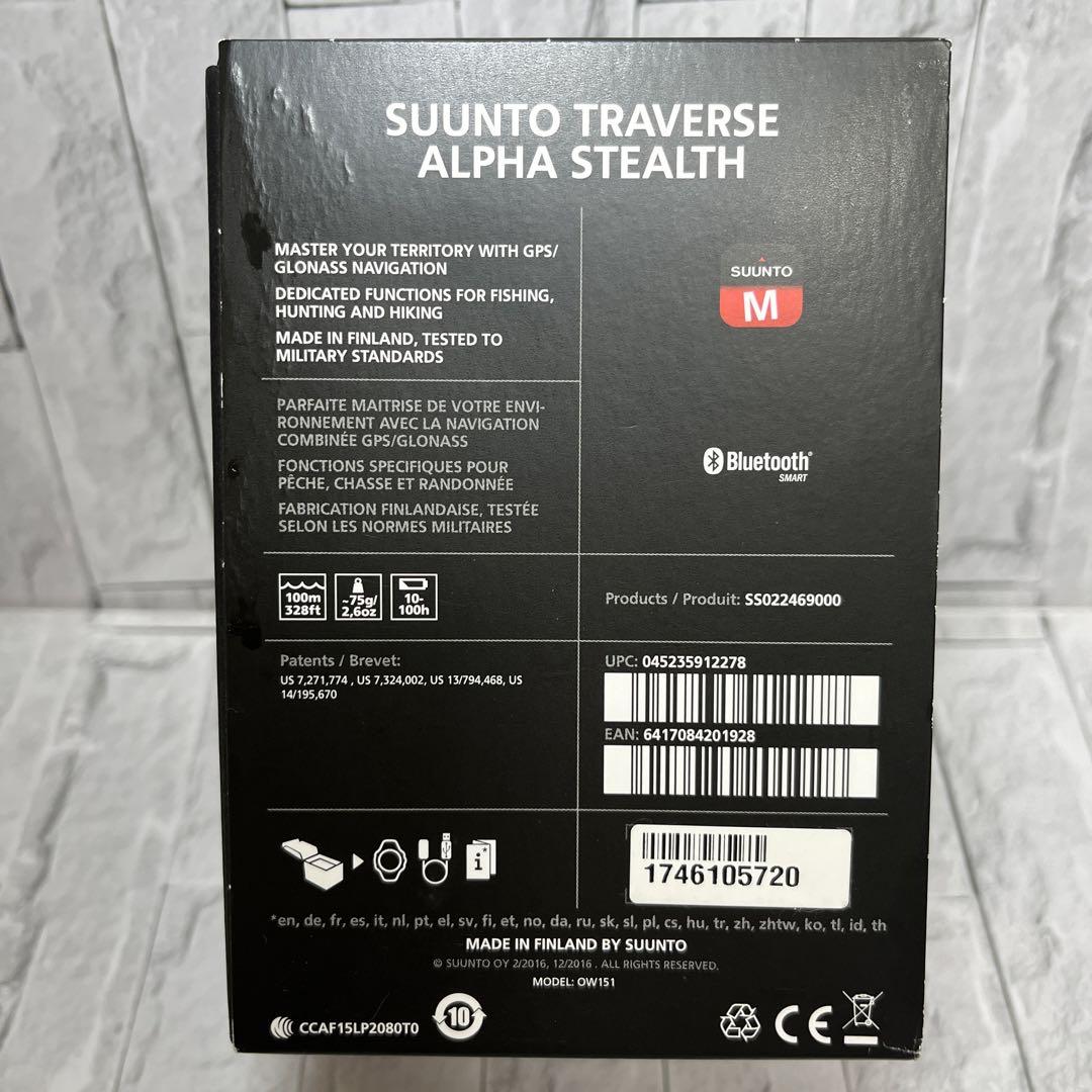◼️SUUNTO⭐︎スント⭐︎トラバースアルファ　ステルス　腕時計