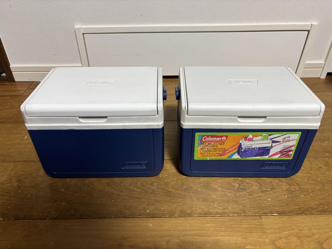 廃盤品　ビンテージ　コールマン　ミニクーラーボックス　2個セット