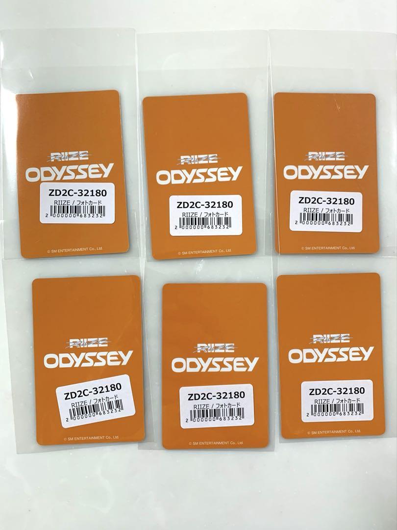 RIIZE コンプ ODYSSEY ラキドロ ユニバ 6種 トレカ RIIZE コンプ ODYSSEY ラキドロ weverse 6種 トレカ（RIIZE