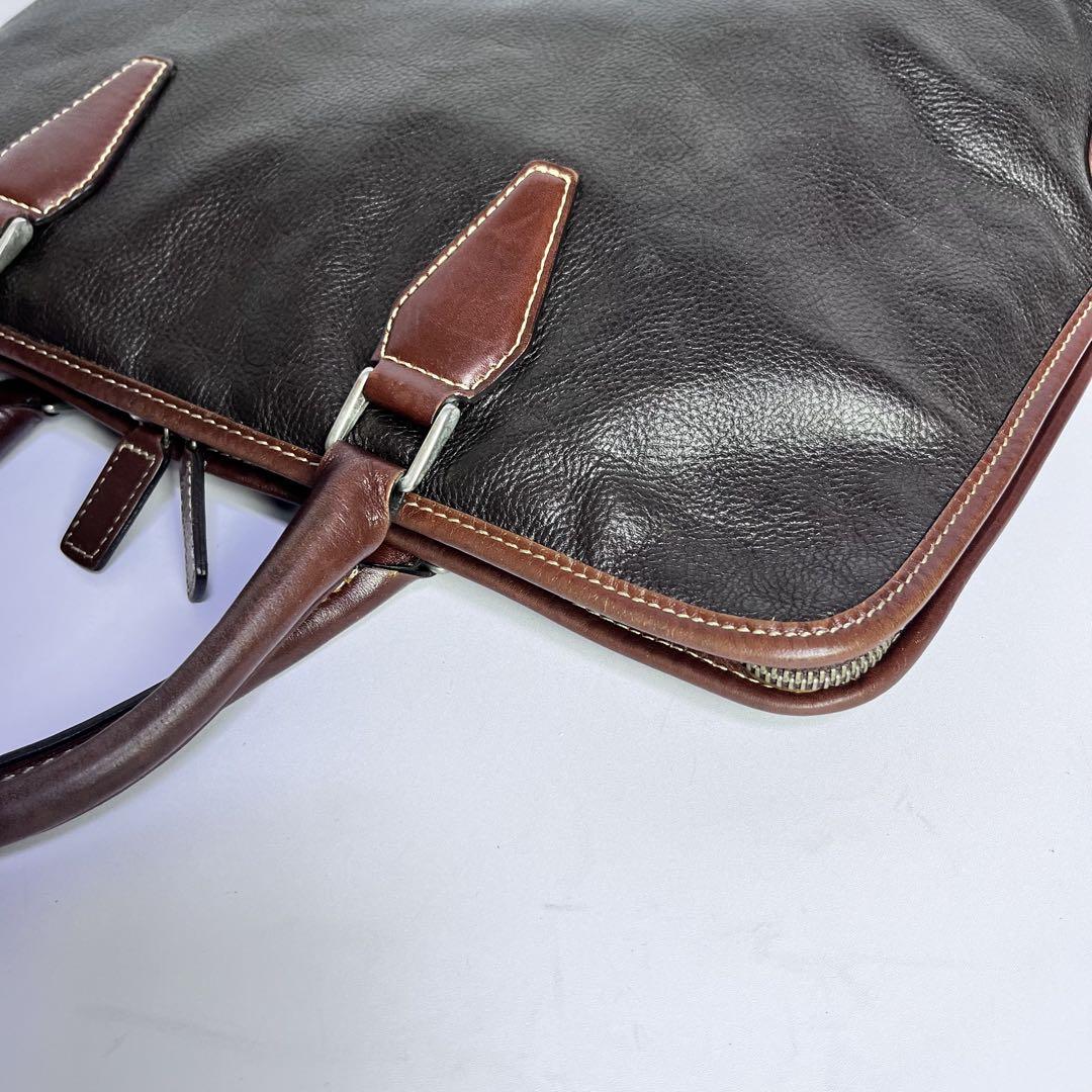 セール中⚡美品✨DEUX MONCX デュモンクス ビジネスバッグ シボ革