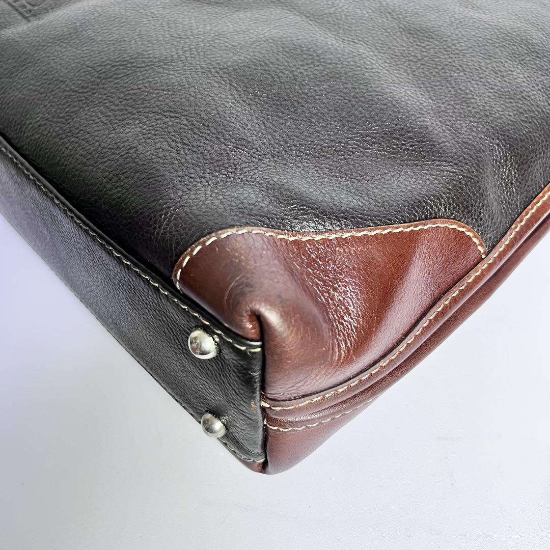 セール中⚡美品✨DEUX MONCX デュモンクス ビジネスバッグ シボ革