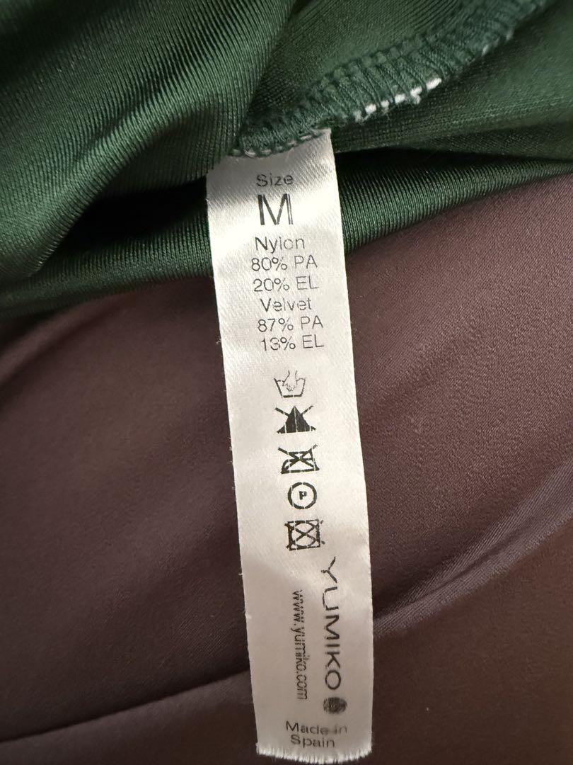 美品 ユミコ YUMIKO ベルベットレオタード Mサイズ