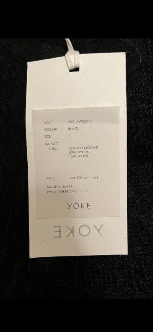 YOKE 21aw　ブラックモヘアカーディガン