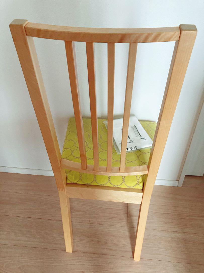 【新品:座面カバー付き】【IKEA】廃盤　レア　チェア　ボリエ　Borje 二脚