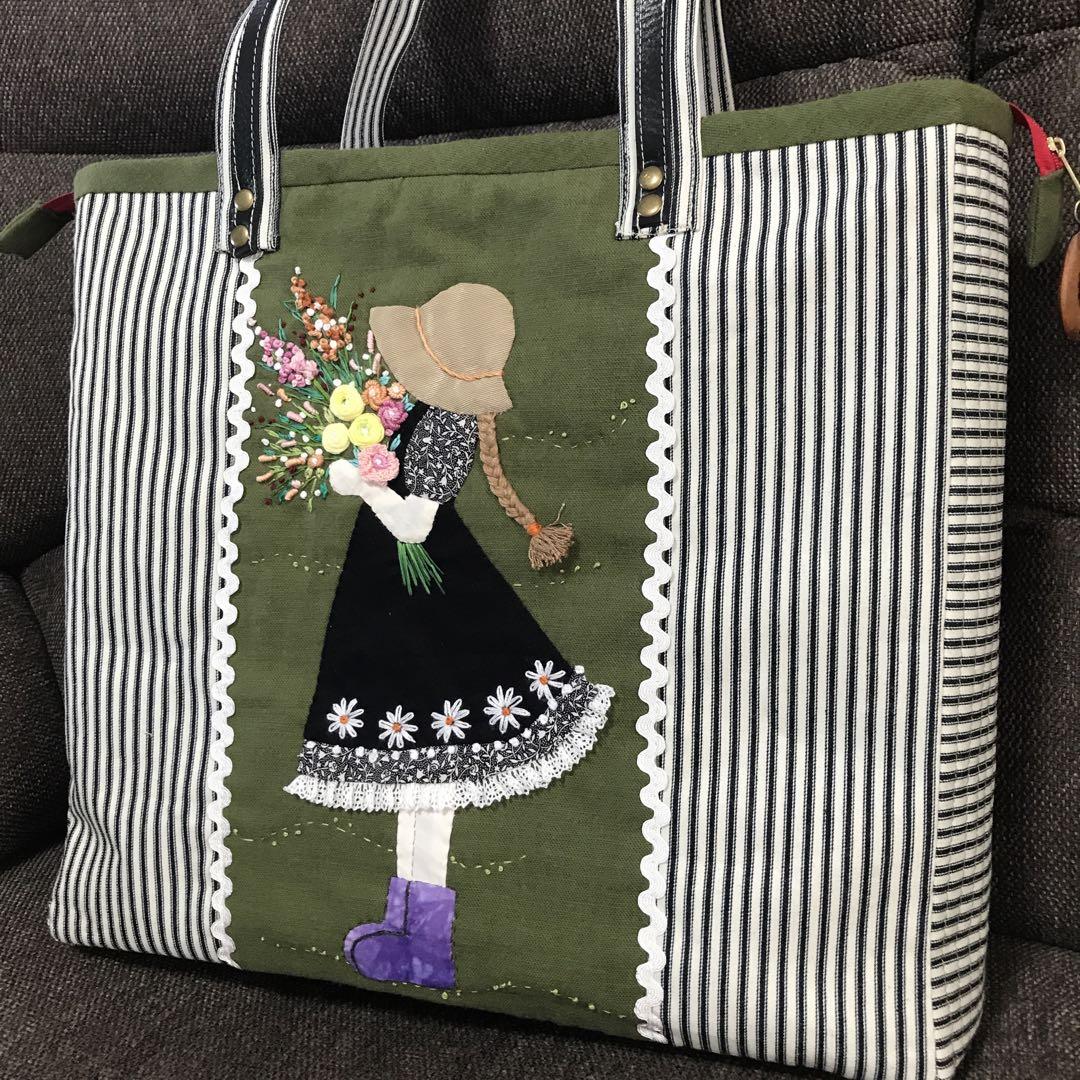 6.パッチワークバッグハンドメイド