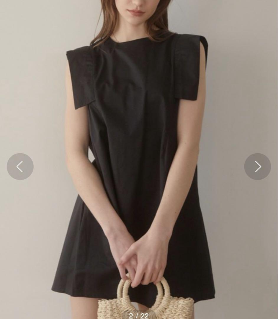 Box shoulder mini ワンピース