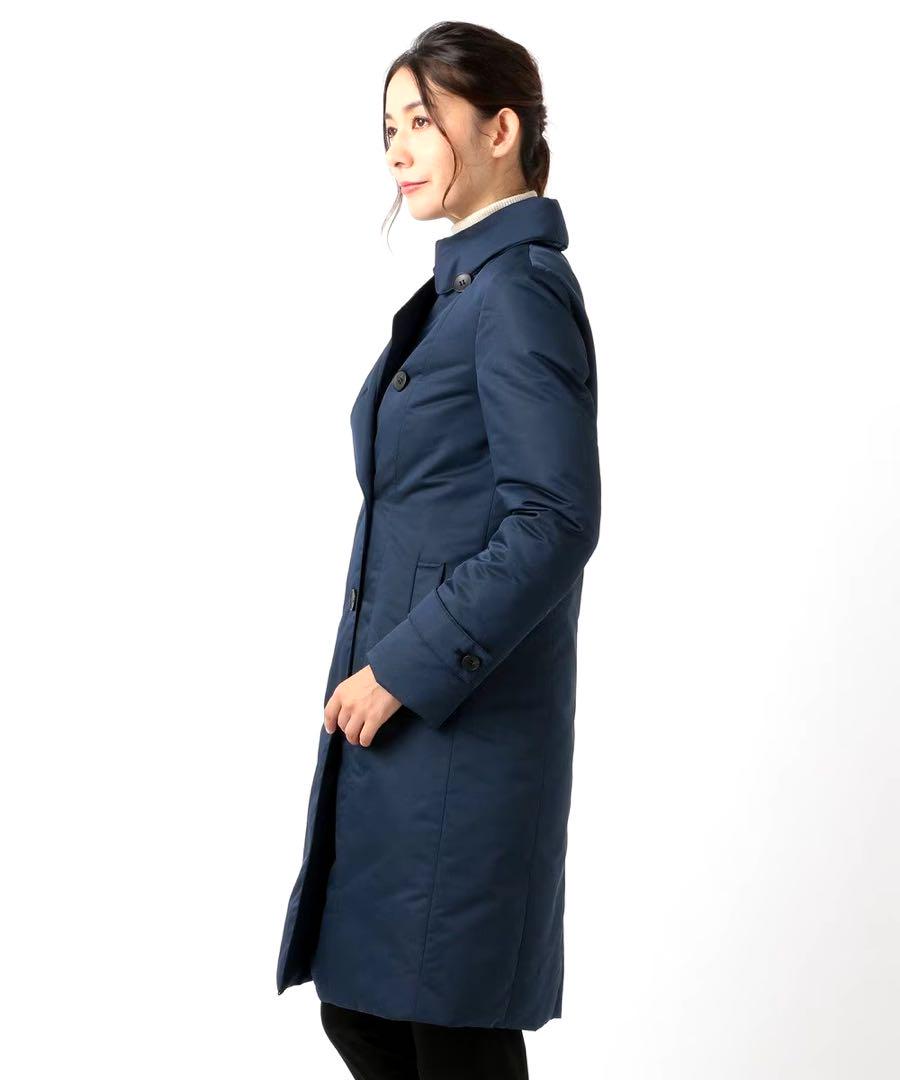 美品♡ iCB アイシービー シームレスダウンコート トレンチ ネイビー 11号 アイシービー ICB シームレス ダウンコート トレンチダウンコート