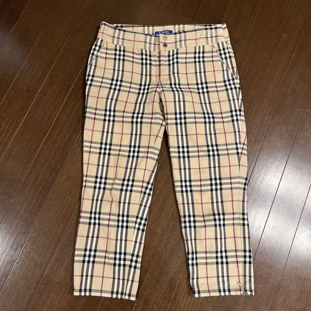 美品】BURBERRY BLUE LABEL ノバチェック 36 ベージュ - メルカリ