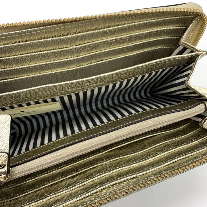 Kate 長財布 ゴールド FNlhp-m43907544891 spade ケイトスペード 国産超歓迎