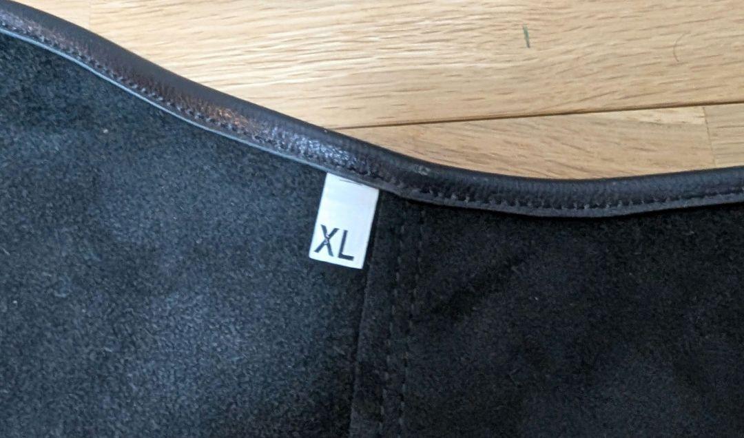 EQULIBERTA ソフトレザーハーフチャップス 乗馬チャップス XL 黒