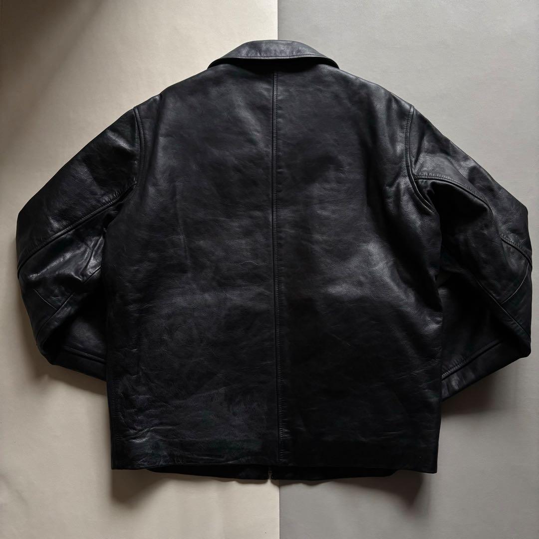 00s OLDGAP ギャップ レザー シングルライダースジャケット ブラック