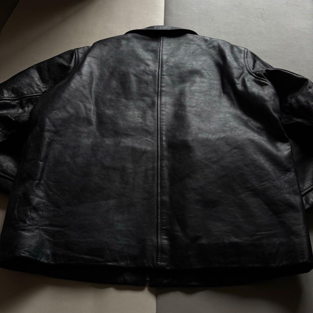 00s OLDGAP ギャップ レザー シングルライダースジャケット ブラック
