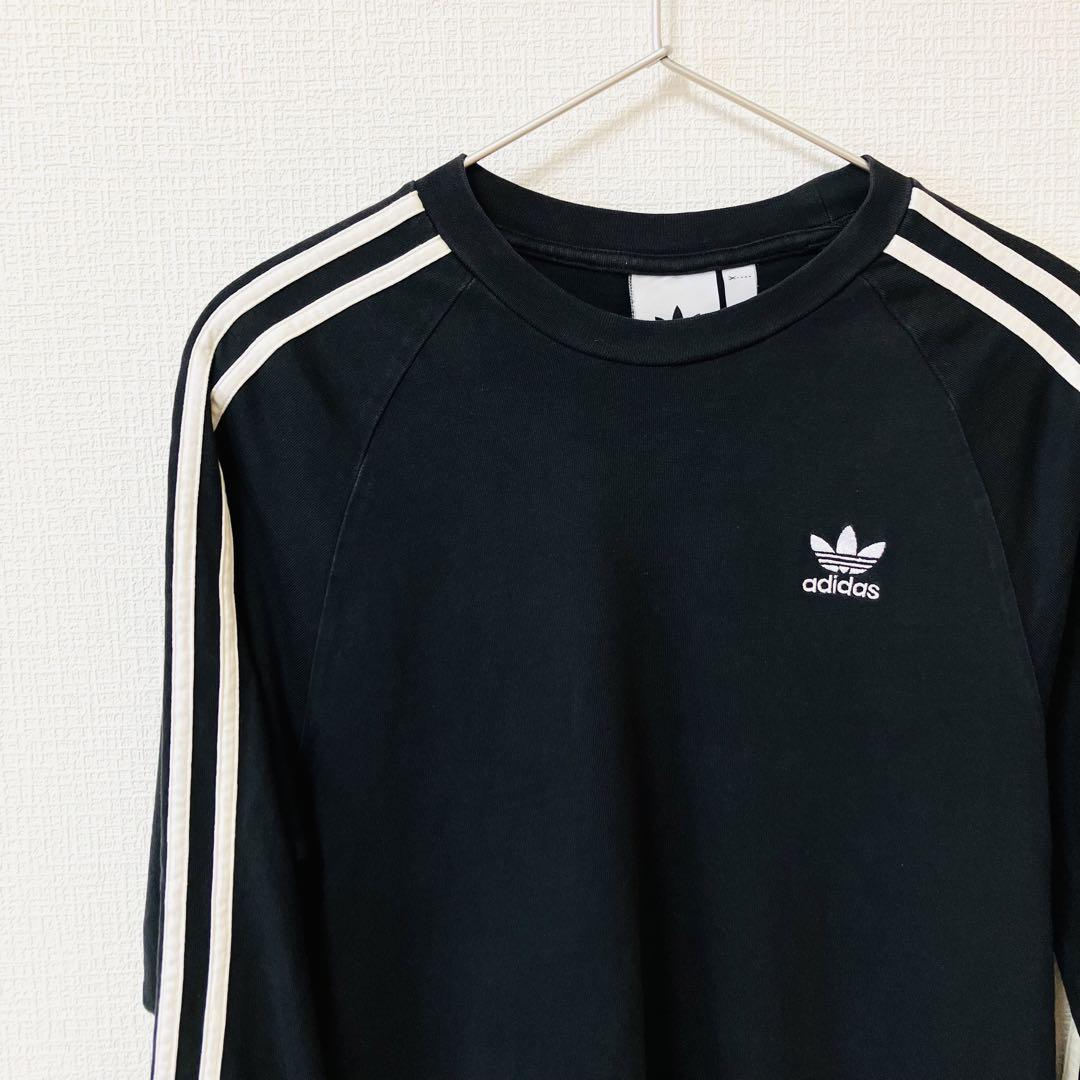 adidas originals 長袖Tシャツ 黒