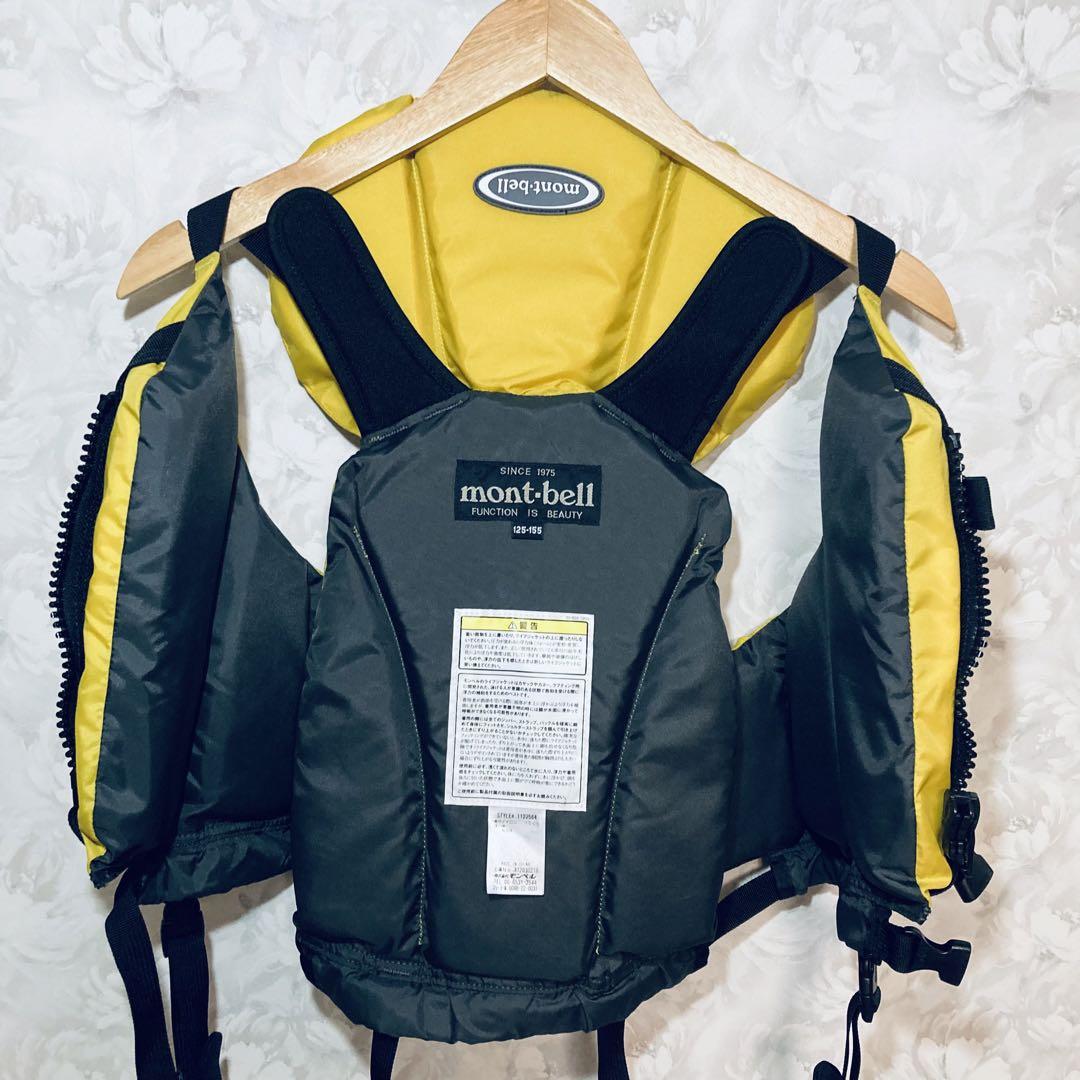 美品　mont-bell ライフジャケット イエロー 125-155 ジュニア 美品mont-bell ライフジャケット イエロー 125-155 ジュニア