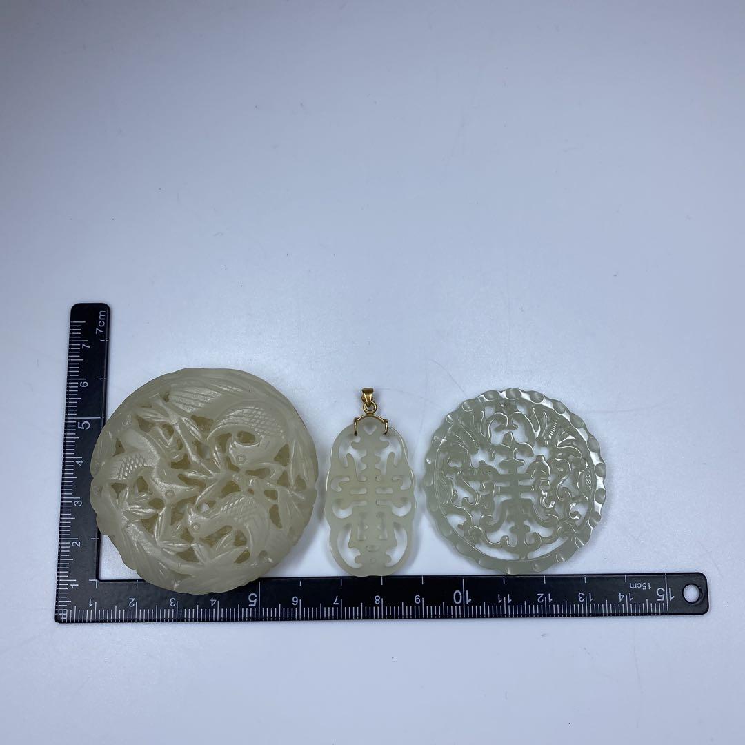 白砡　透彫　アクセサリー飾物　52.4g 東里7-0620☆2F
