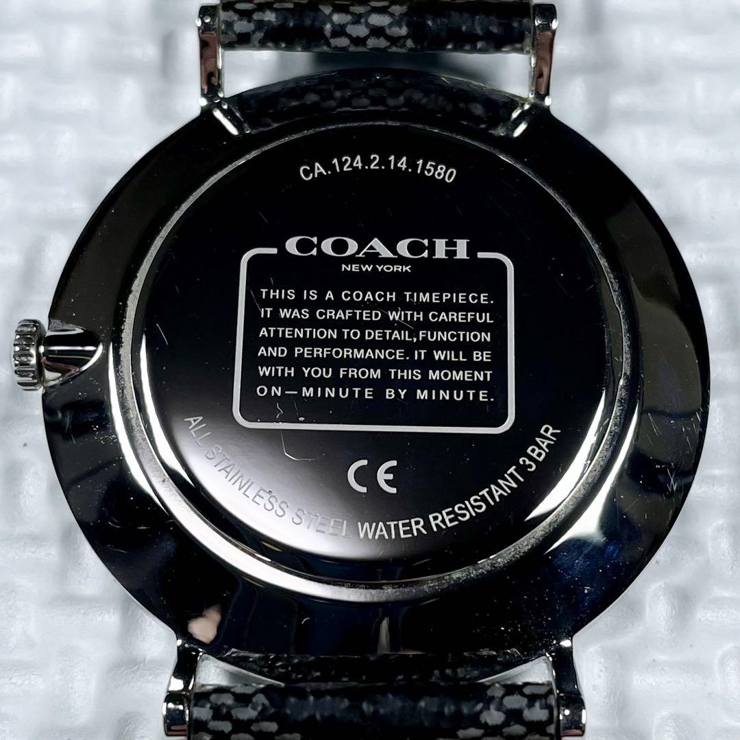 【美品＊稼動品】COACH/コーチ　チャールズ　メンズ　腕時計　レザーベルト COACH コーチ 腕時計 メンズ 革ベルト レザー ウォッチ ブランド
