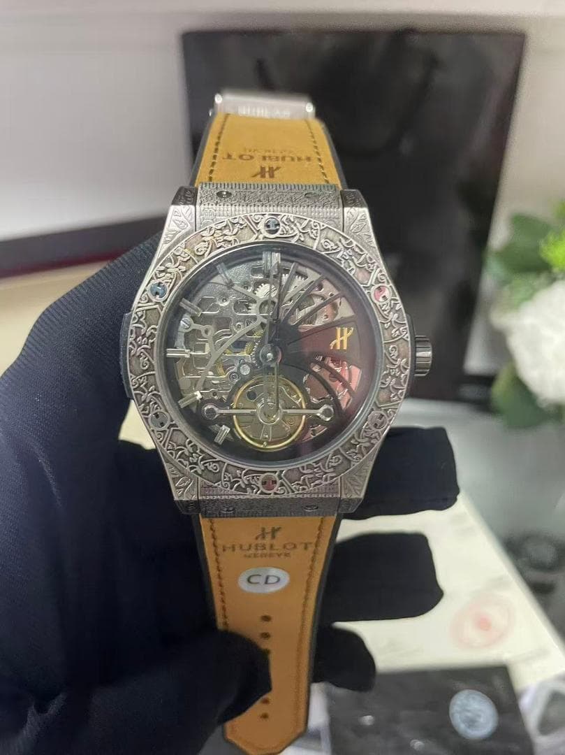 ウブロ 自動巻 HUBLOT 新品 男用44mm時計V