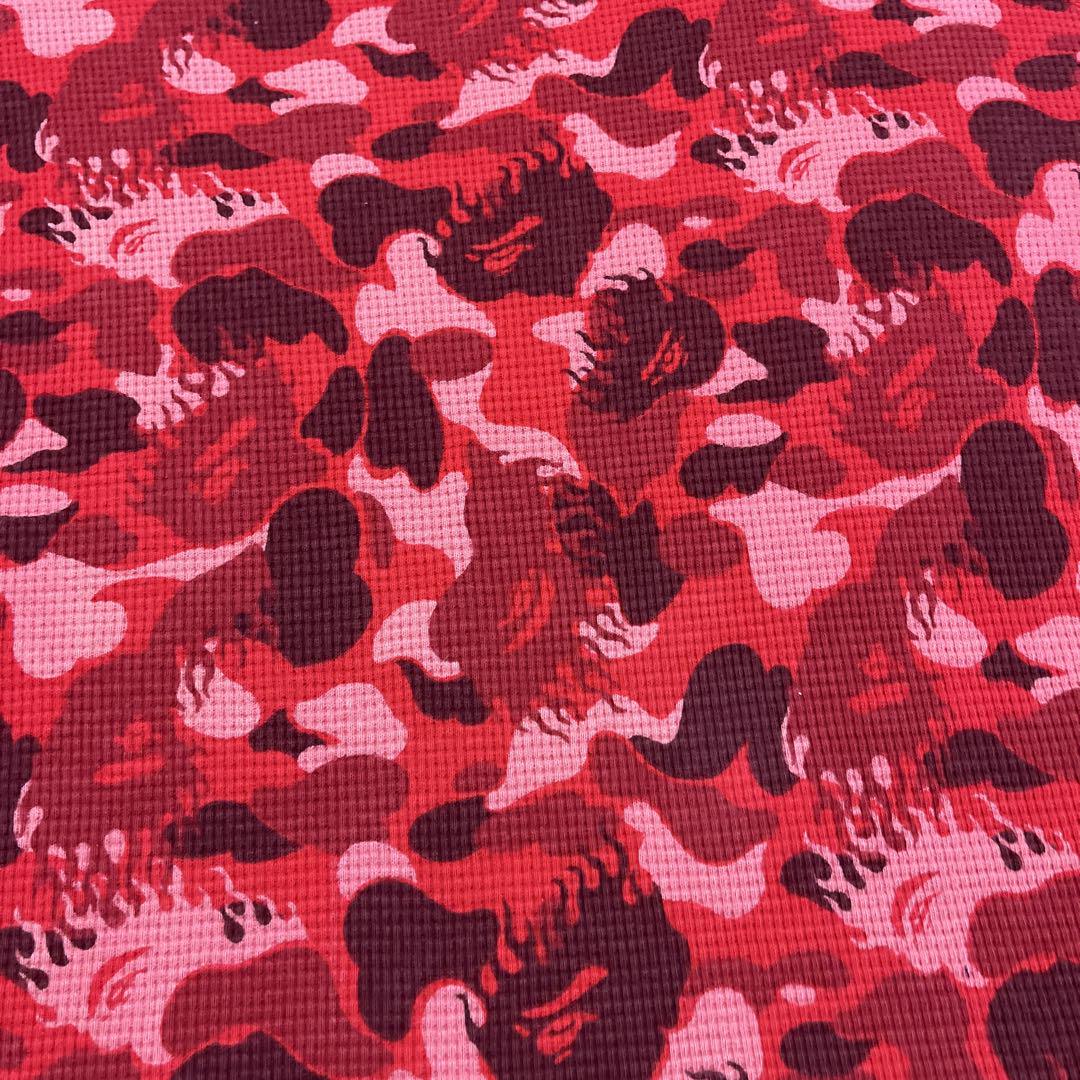 APE  BAPE  KAWS FIRE CAMO サーマル　tシャツ XL