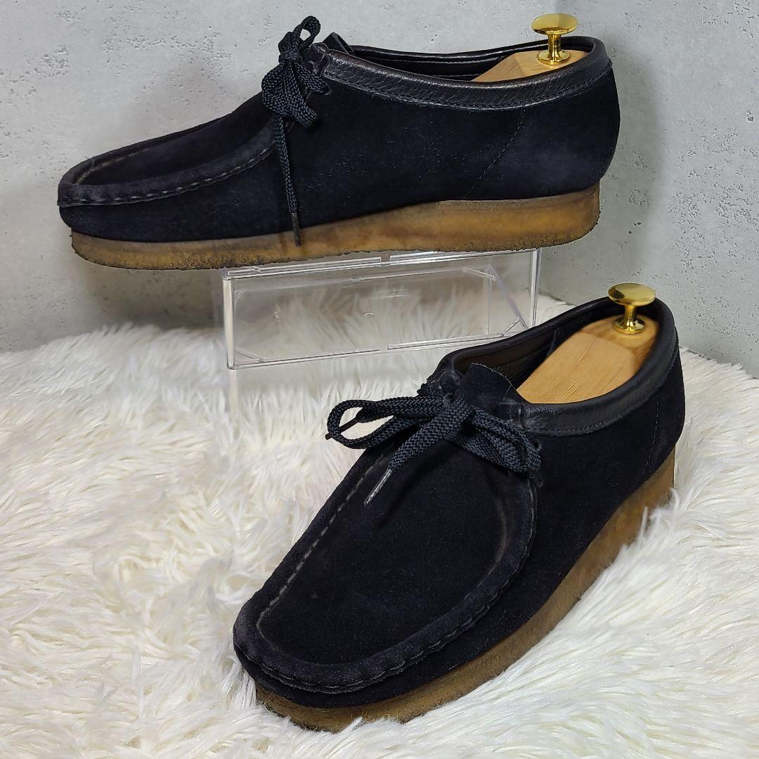 【Clarks】クラークス　WALLABEE　ワラビー　スエードブラック　UK7