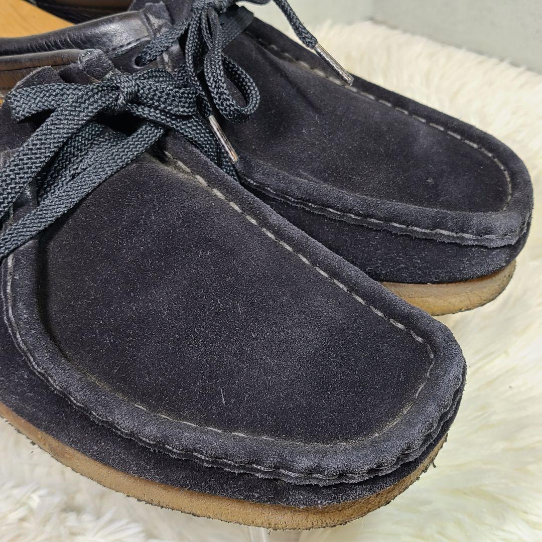 【Clarks】クラークス　WALLABEE　ワラビー　スエードブラック　UK7