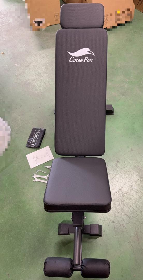 CuteeFox トレーニングベンチ マルチシットアップベンチ 耐荷重350KG