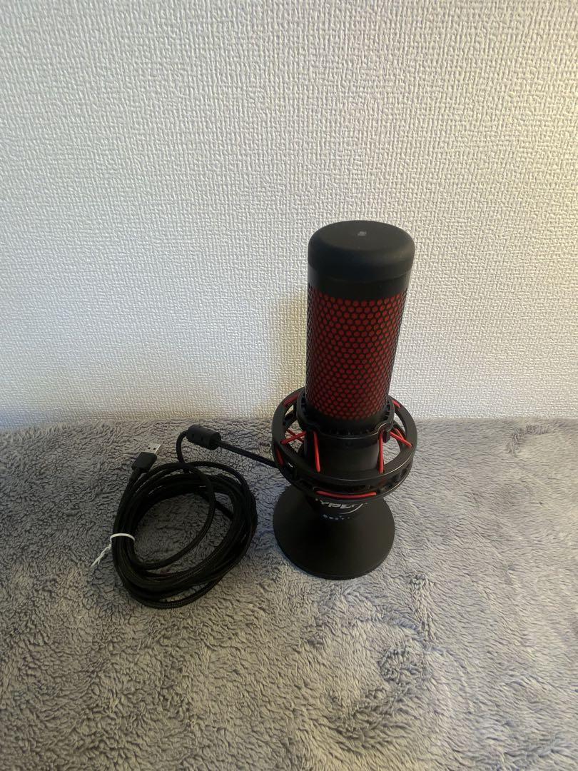 HyperX コンデンサーマイク 赤・黒