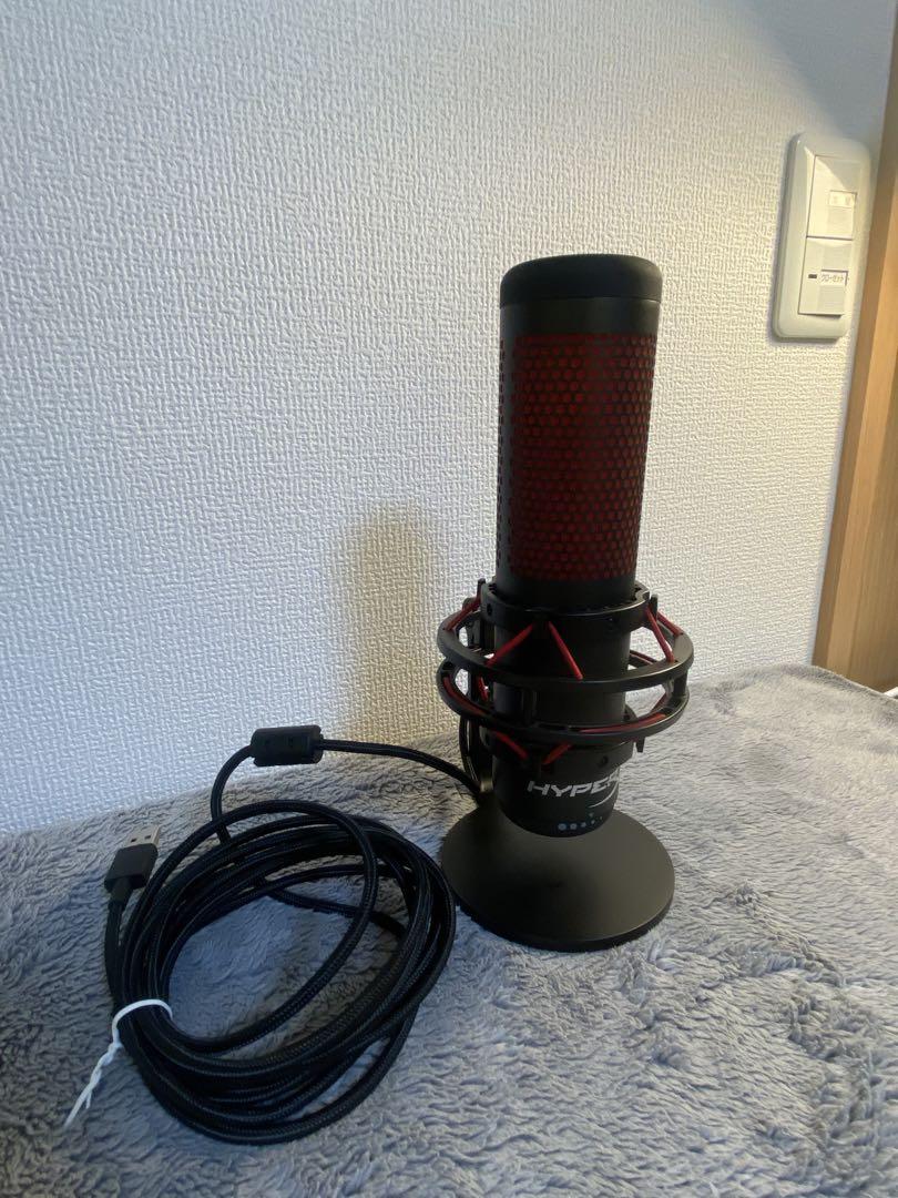 HyperX コンデンサーマイク 赤・黒