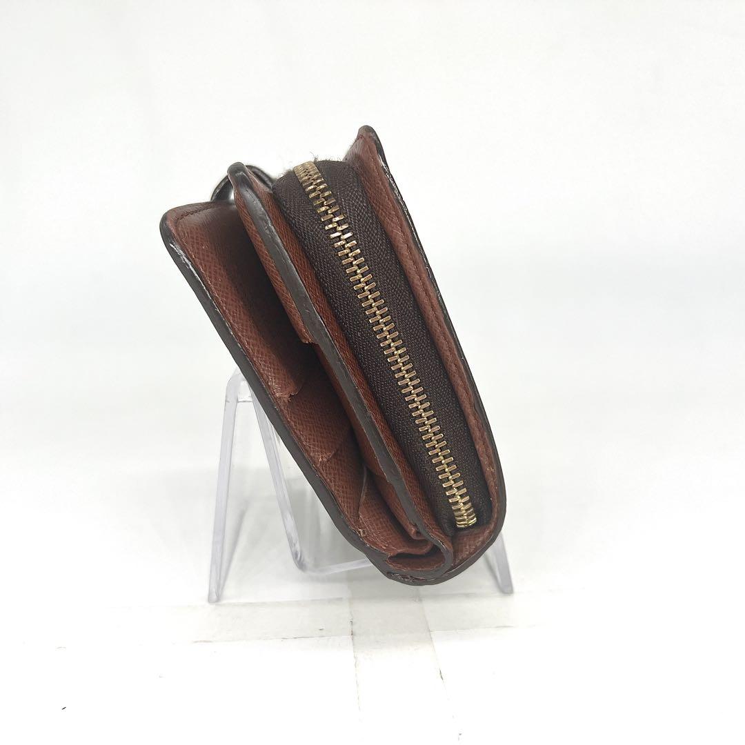 【良品】ルイヴィトン モノグラム がま口 コンパクトジップ 折財布 ファスナー