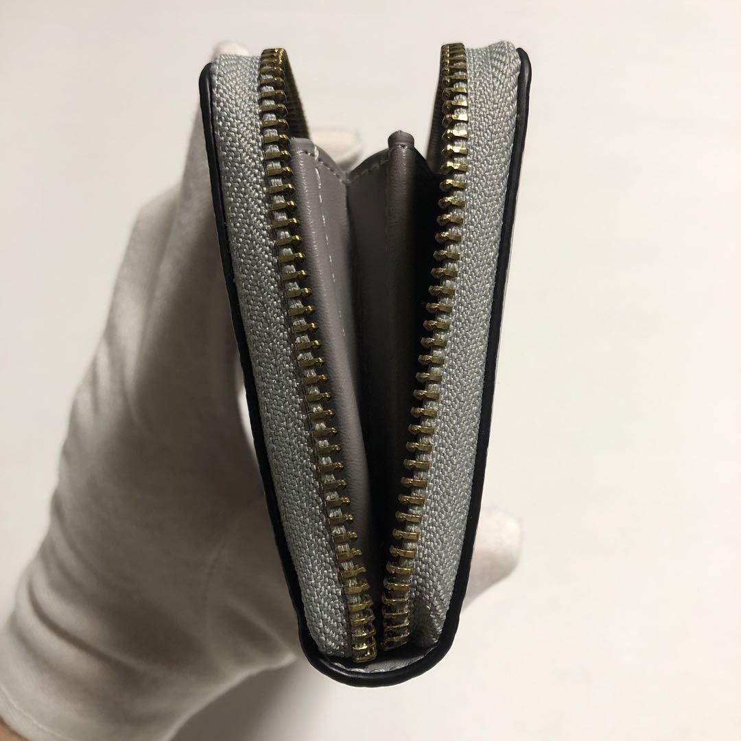 ☆新品タグ付き　未使用　コーチ　アコーディオン長財布　箱　紙袋セット　グレー
