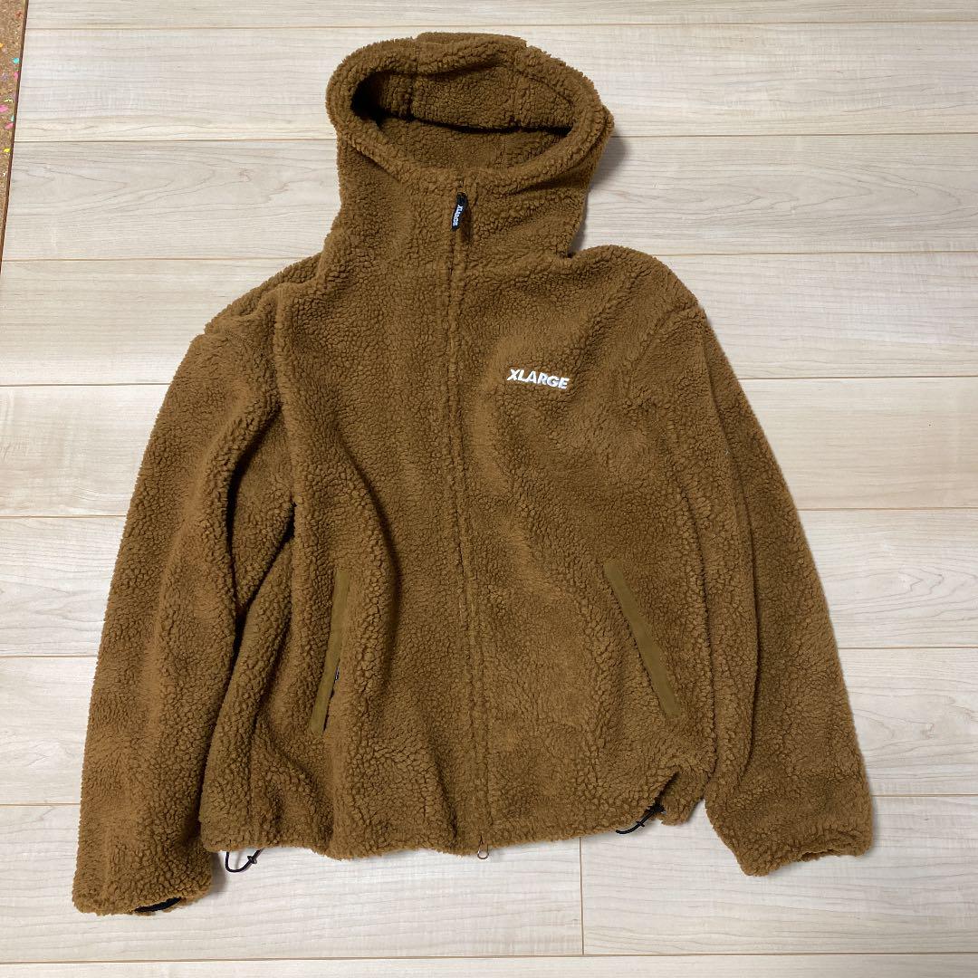 XLARGE BOA FLEECE ZIP-UP JACKET ブルゾン