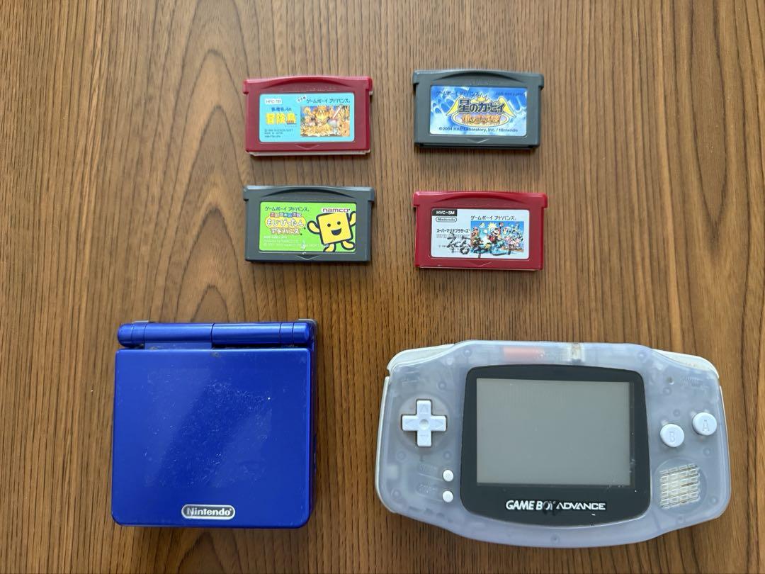ゲームボーイアドバンス & アドバンスSP セット（カセット4本