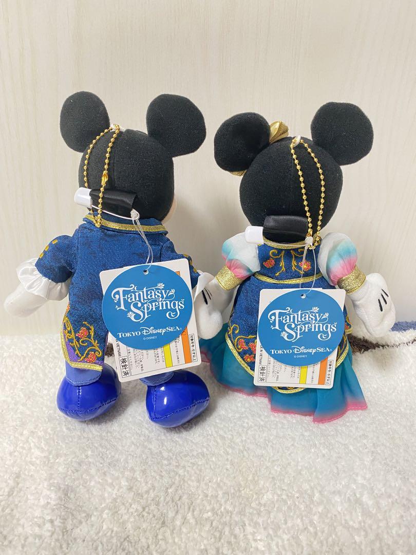 ファンタジースプリングス ミッキー ミニー ぬいぐるみバッジ セット ディズニー