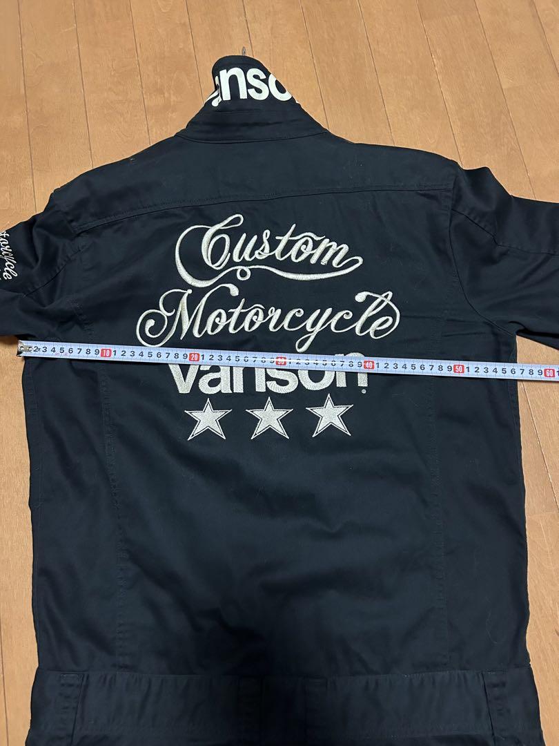 vanson カスタムモーターサイクル オーバーオール L 黒