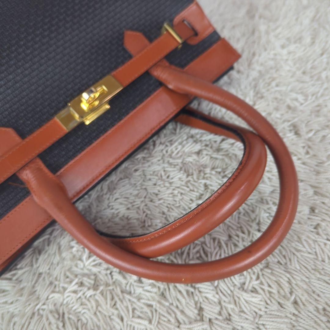 BALLY バリー レザー ショルダー ハンドバッグ Bロゴ 2way